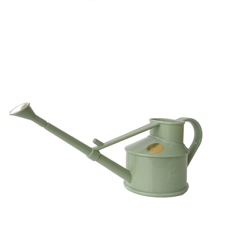 Haws Bosmere Haws Handy Plastic Watering Can, Mini Water Can for Indoor Plants, Succulents and Flowers, Sage Green, 1 Pint - Image 1